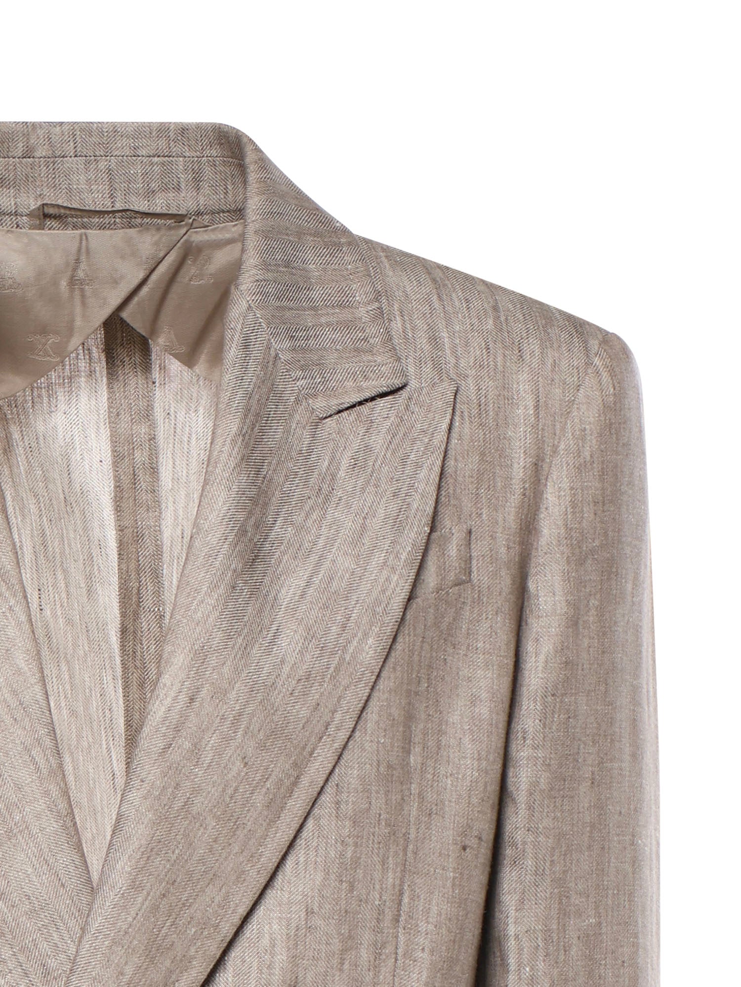 Blazer Olimpia in lino Cheveron 2611041032600 002 MAX MARA 