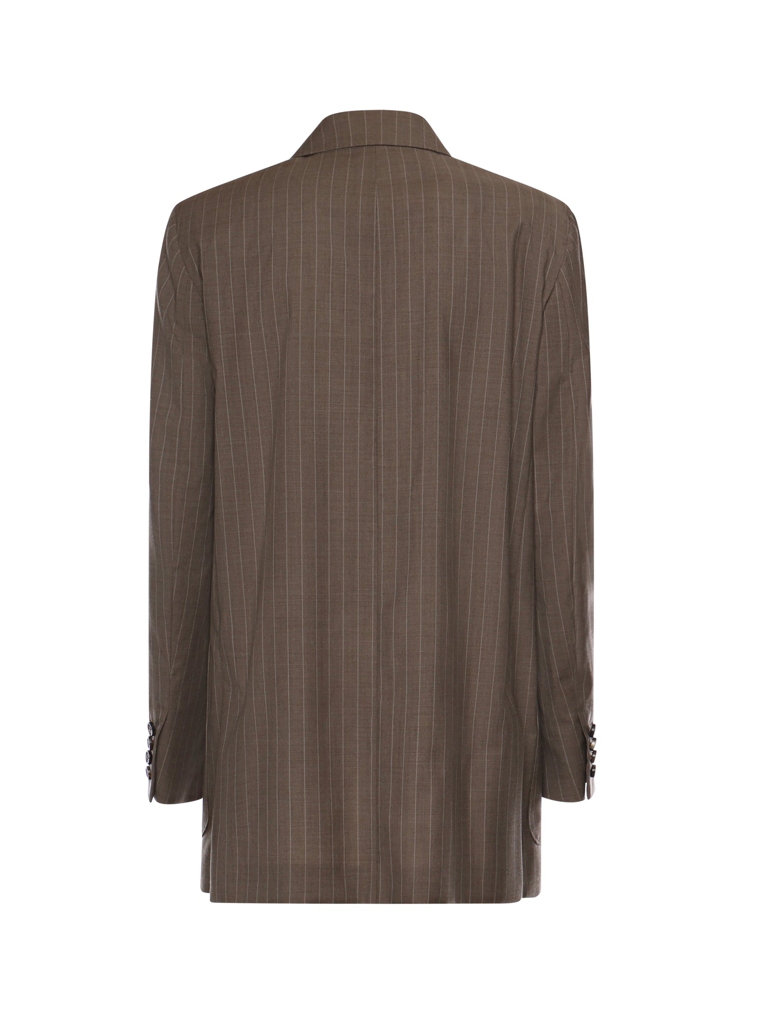 Blazer in tela di lana gessata 2611041061600 001 MAX MARA 