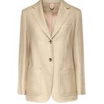 Blazer monopetto in canvas di lana e seta 2611041111600 002 MAX MARA 