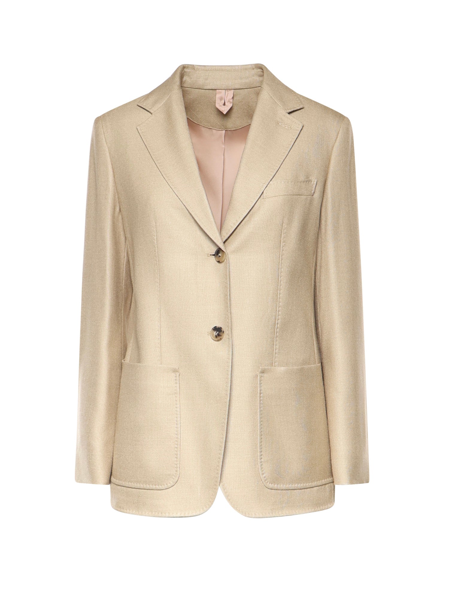 Blazer monopetto in canvas di lana e seta 2611041111600 002 MAX MARA 