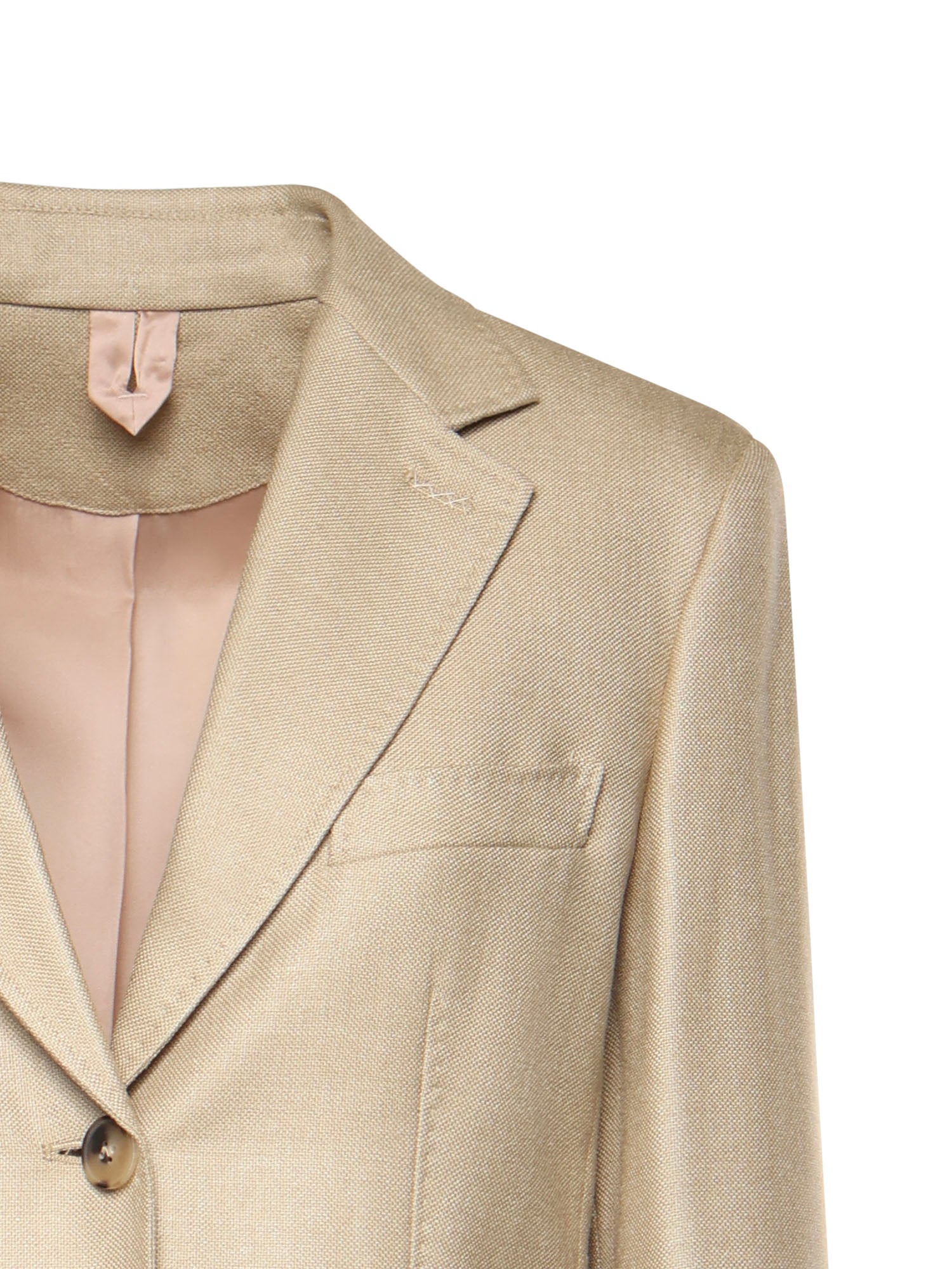 Blazer monopetto in canvas di lana e seta 2611041111600 002 MAX MARA 