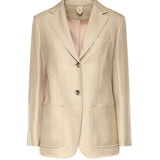 Blazer monopetto in canvas di lana e seta 2611041111600 002 MAX MARA 