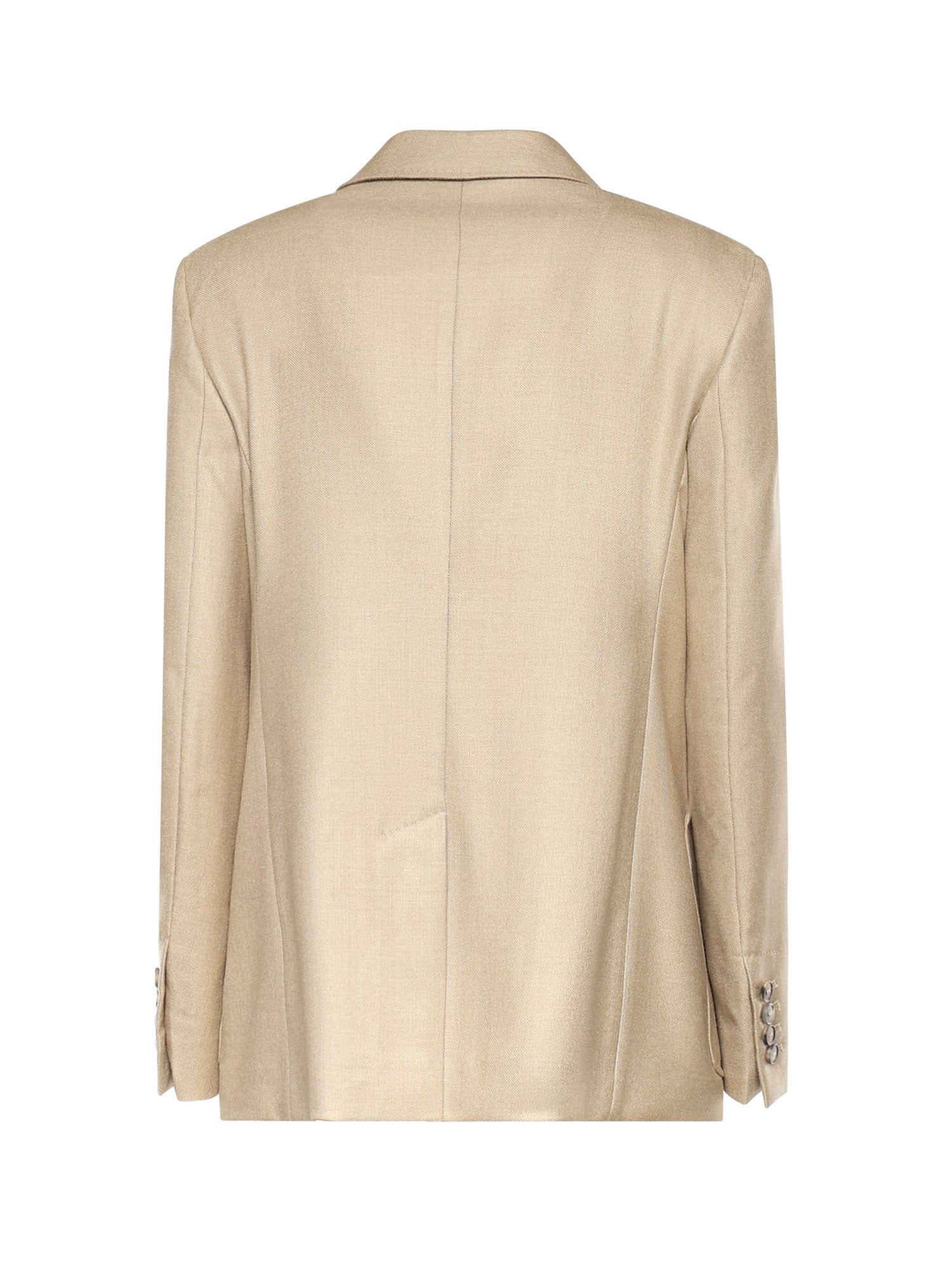 Blazer monopetto in canvas di lana e seta 2611041111600 002 MAX MARA 