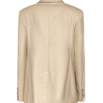 Blazer monopetto in canvas di lana e seta 2611041111600 002 MAX MARA 