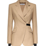 Blazer doppiopetto in natté di puro lino 2611041533600 003 MAX MARA 