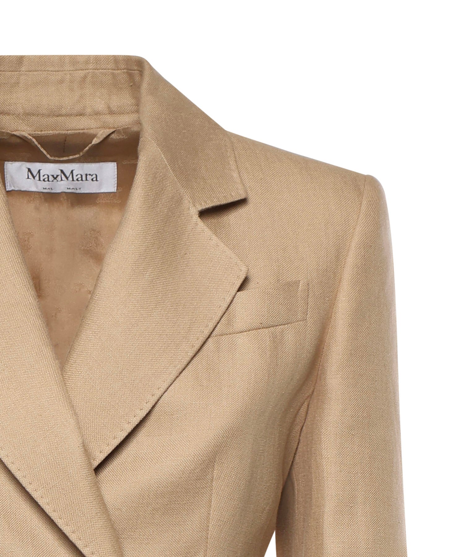 Blazer doppiopetto in natté di puro lino 2611041533600 003 MAX MARA 