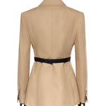 Blazer doppiopetto in natté di puro lino 2611041533600 003 MAX MARA 