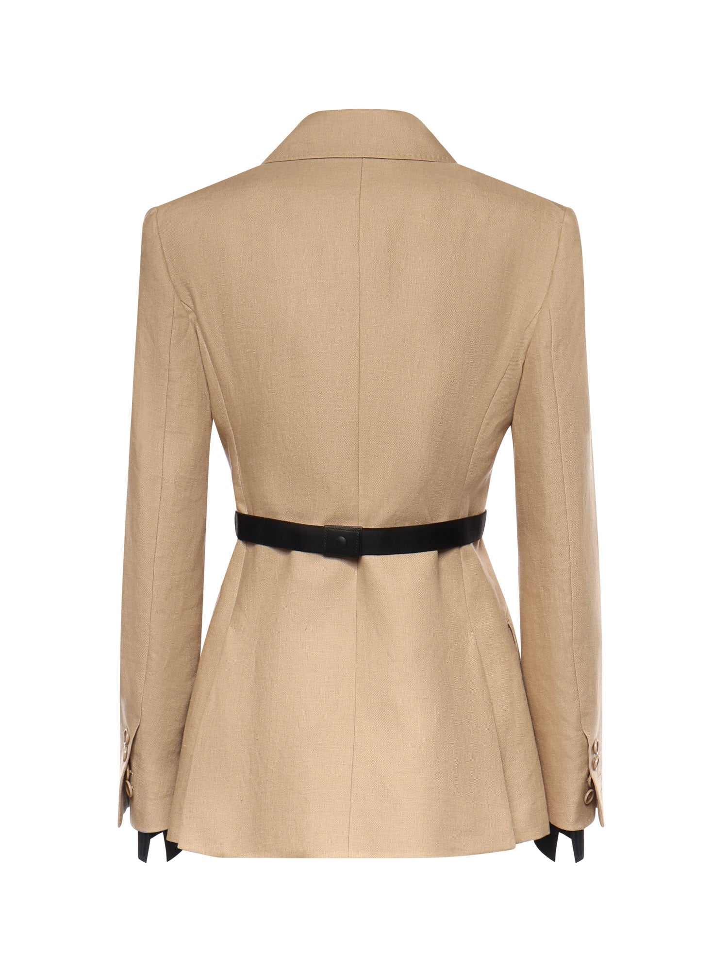 Blazer doppiopetto in natté di puro lino 2611041533600 003 MAX MARA 