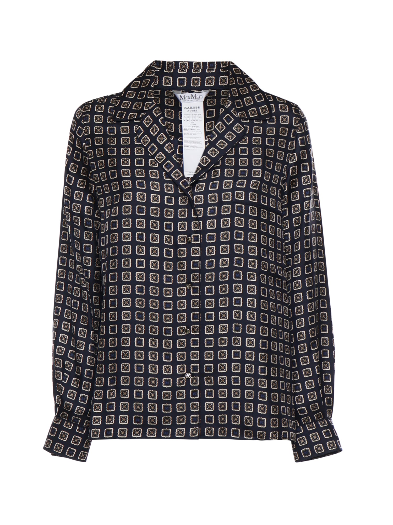 Camicia in seta stampata 2611111131600 002 MAX MARA 