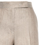 Pantalone in batavia di lino Chevron 2611131012600 002 MAX MARA 