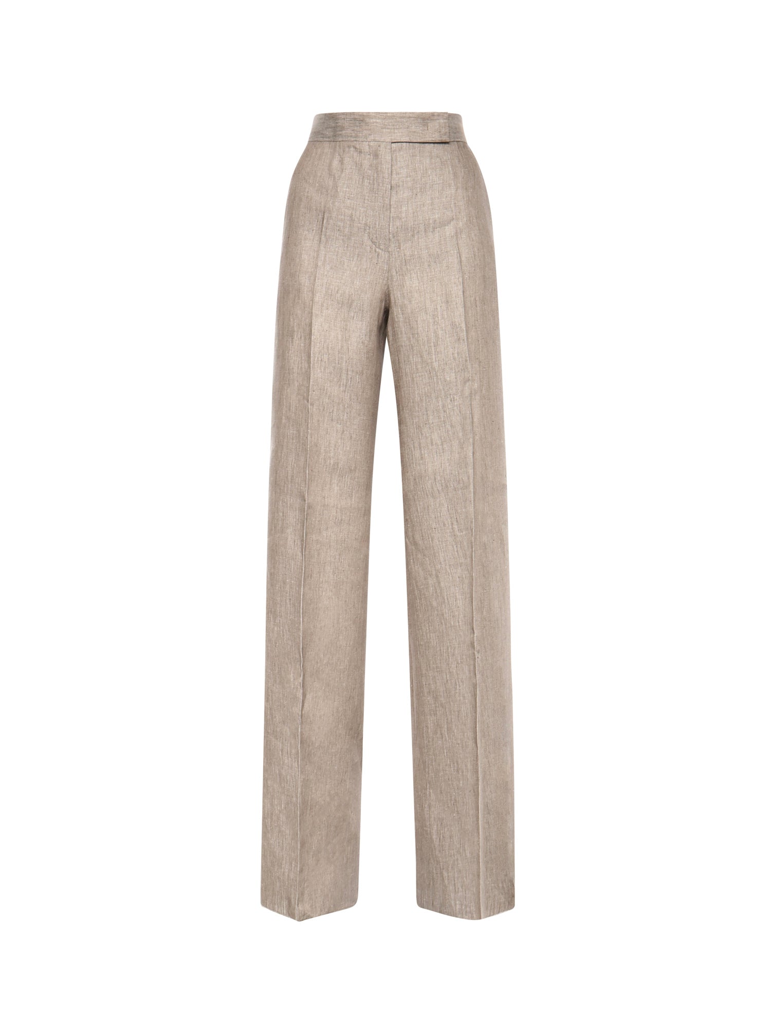 Pantalone in batavia di lino Chevron 2611131012600 002 MAX MARA 