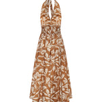 Abito lungo in popeline stampato 2611221042600 001 MAX MARA 
