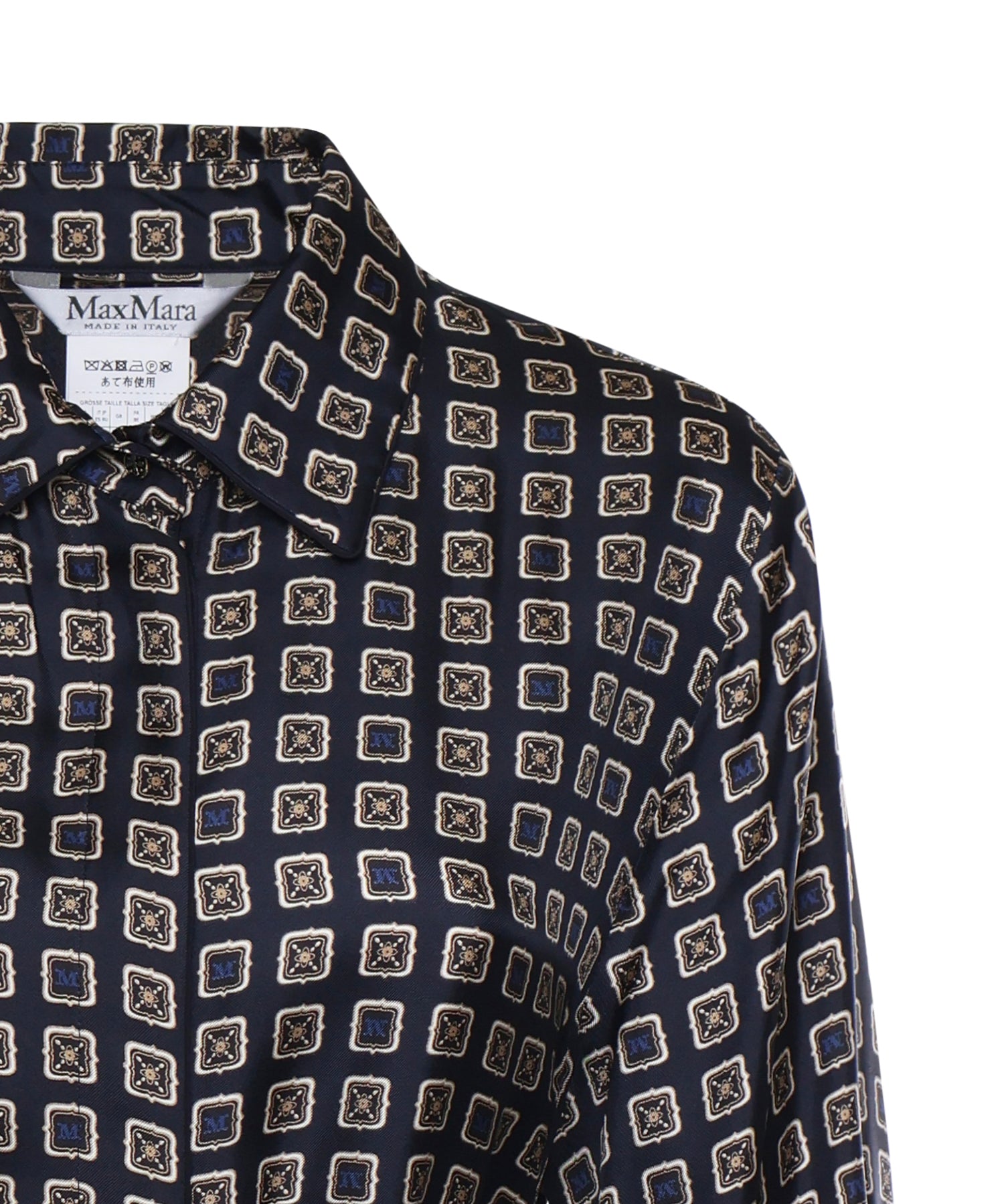 Abito chemisier in seta stampata 2611221151600 002 MAX MARA 