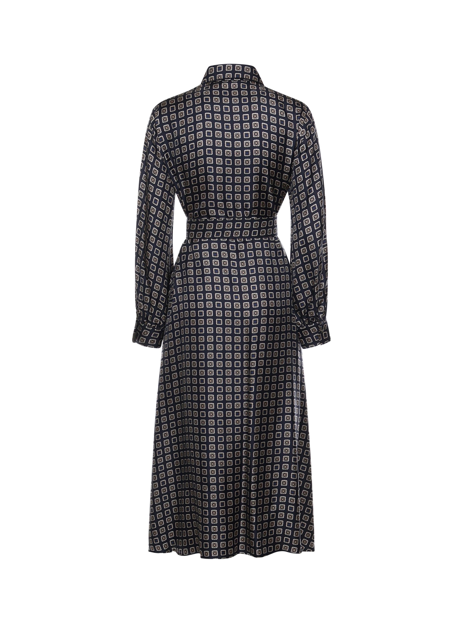 Abito chemisier in seta stampata 2611221151600 002 MAX MARA 