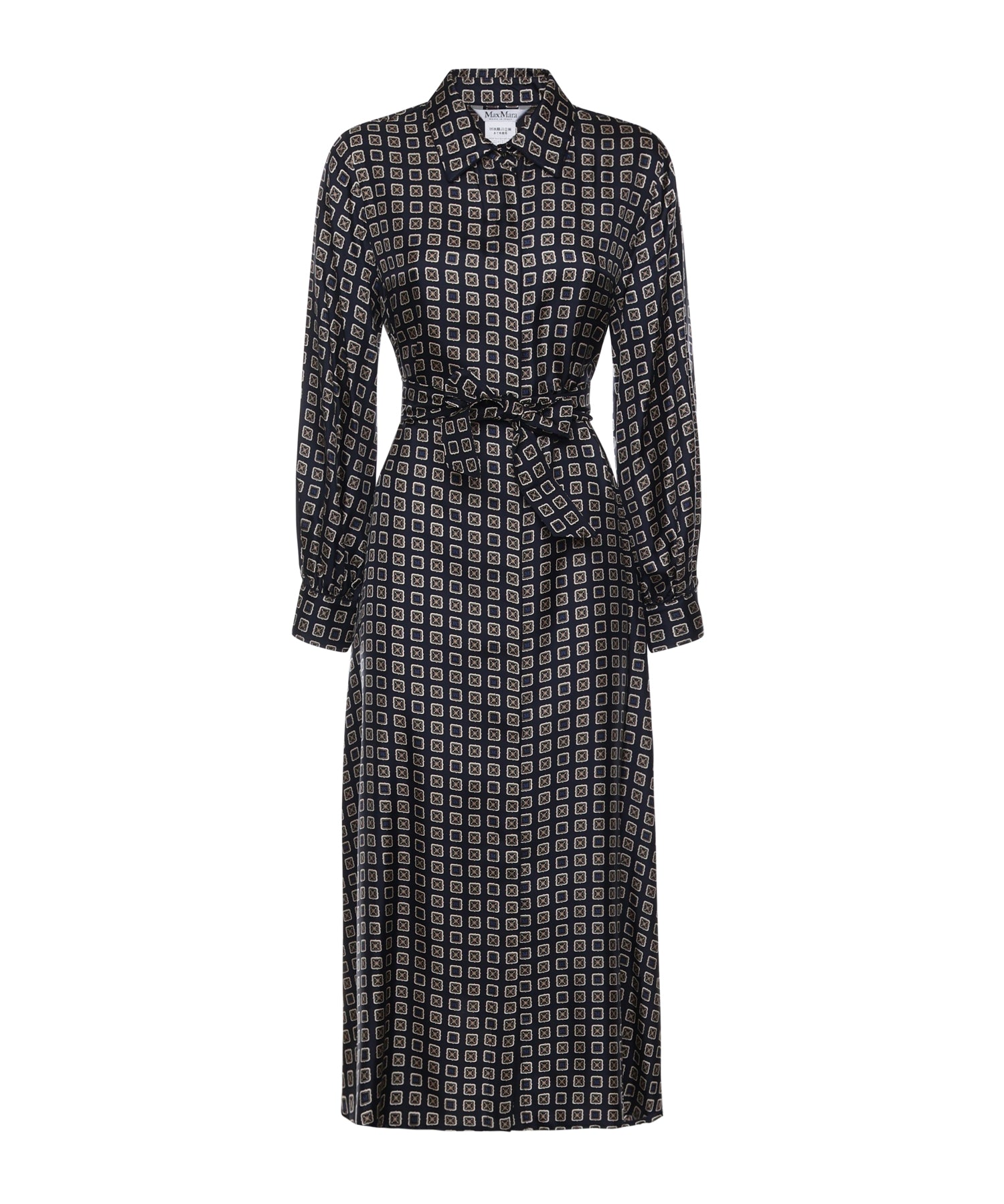 Abito chemisier in seta stampata 2611221151600 002 MAX MARA 