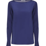 T-shirt in crêpe de Chine di seta e jersey 2611941048600 001 MAX MARA 