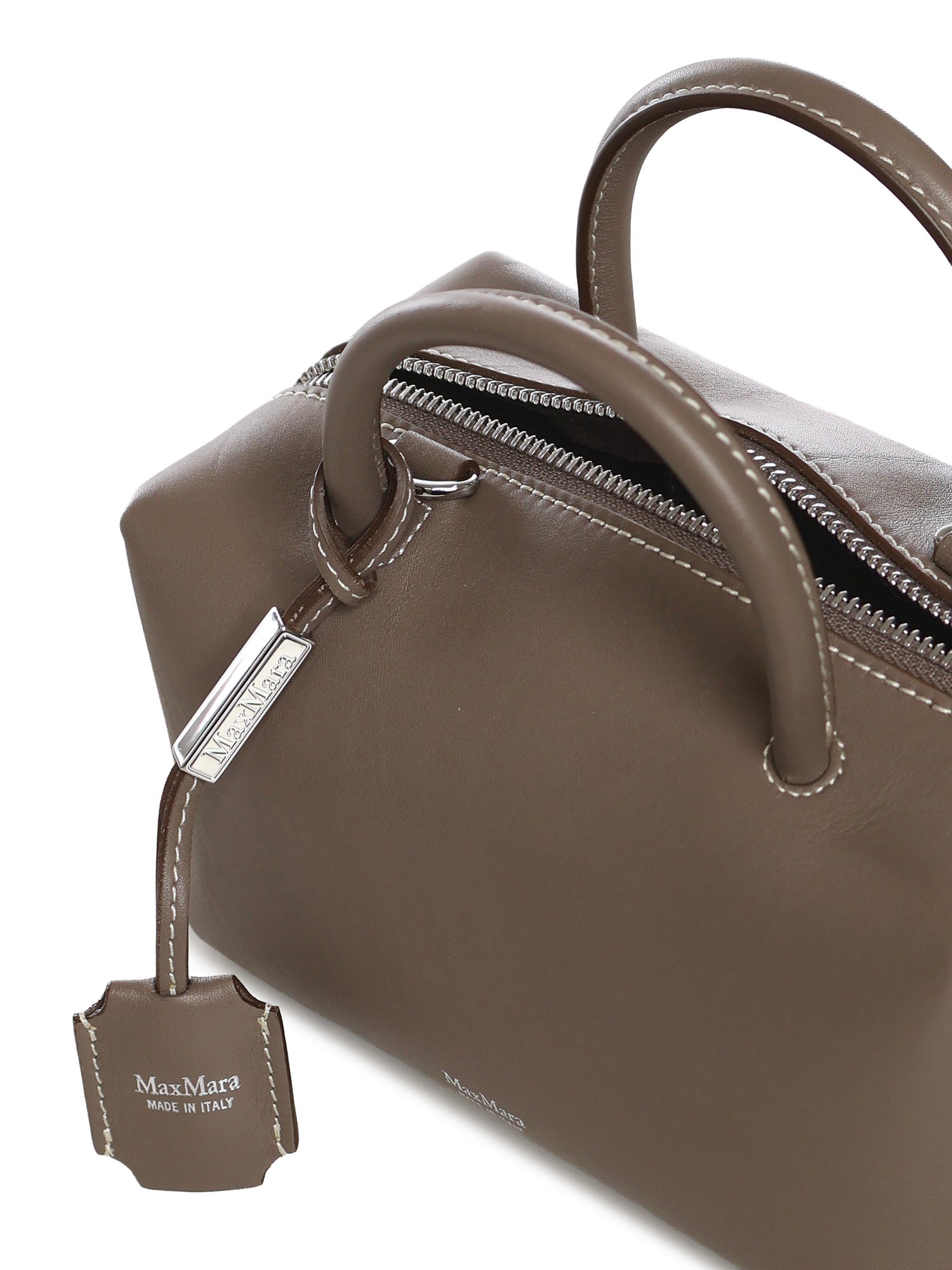 Bauletto in pelle con logo 2614511031600 027 MAX MARA 