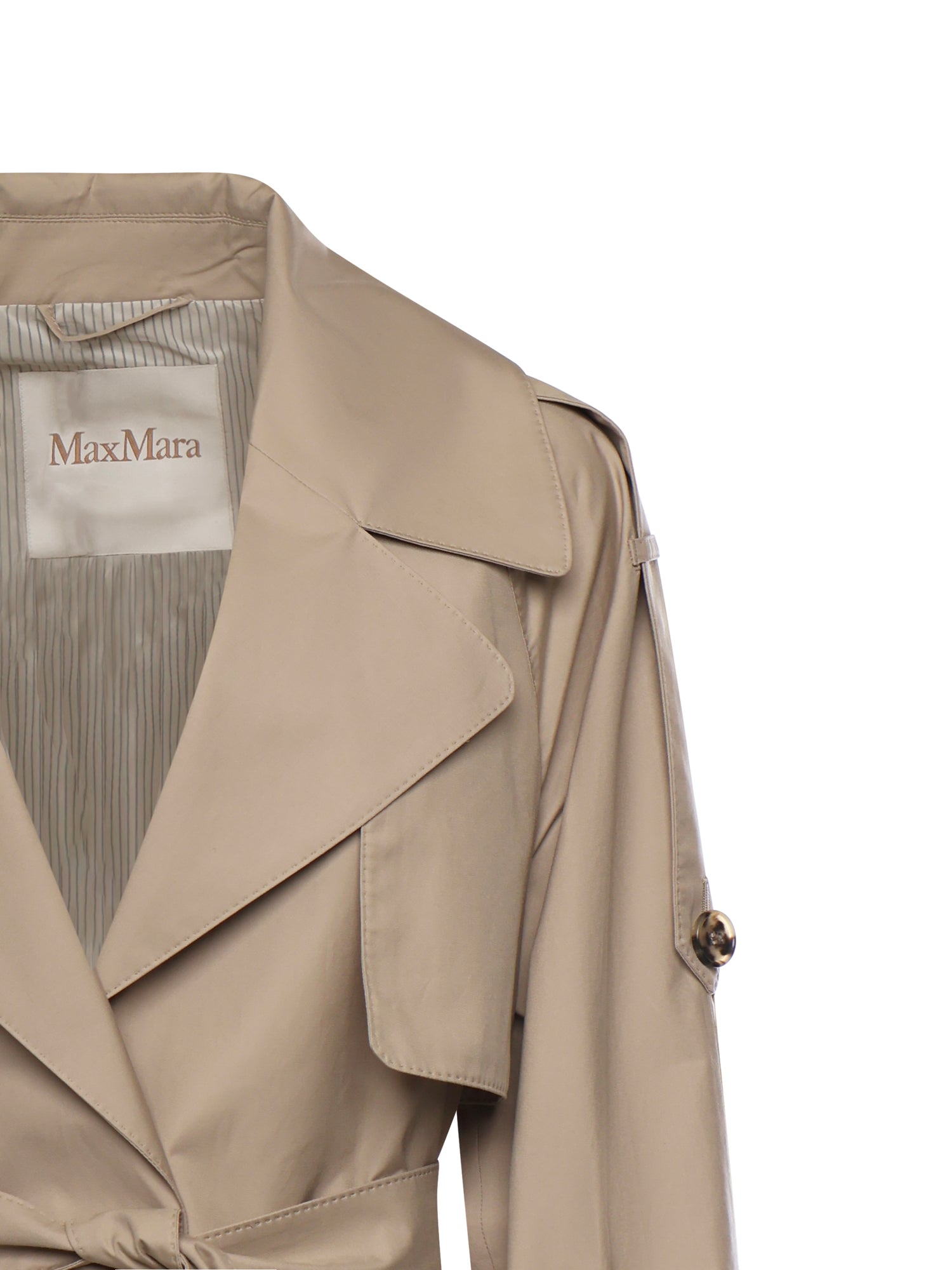 Trench over in twill antigoccia 2619021014600 013 MAX MARA THE CUBE 
