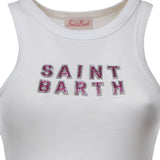 Tank top in cotone con logo AAD001 08543L MC2 SAINT BARTH 