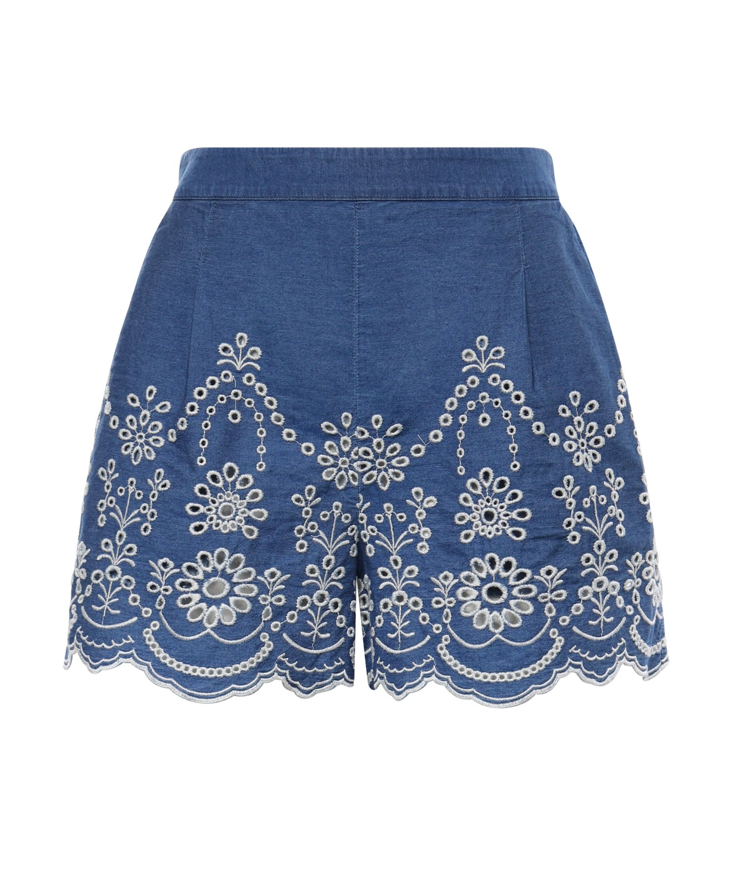 Short Amani in chambray con ricamo AMN0001 00473L MC2 SAINT BARTH 