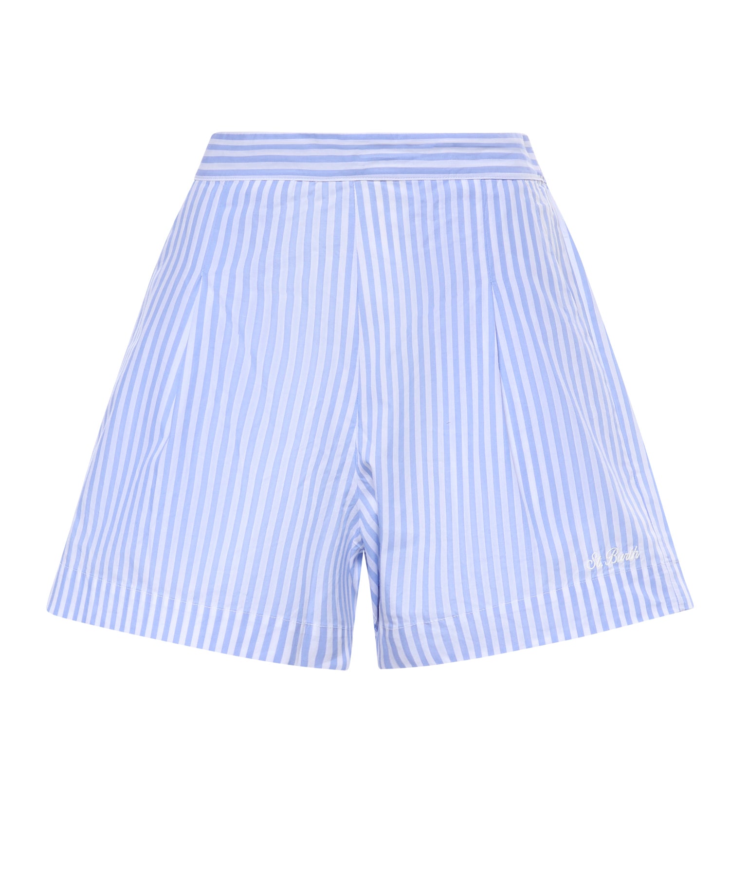 Short in cotone a righe AMN0001 01405L MC2 SAINT BARTH 