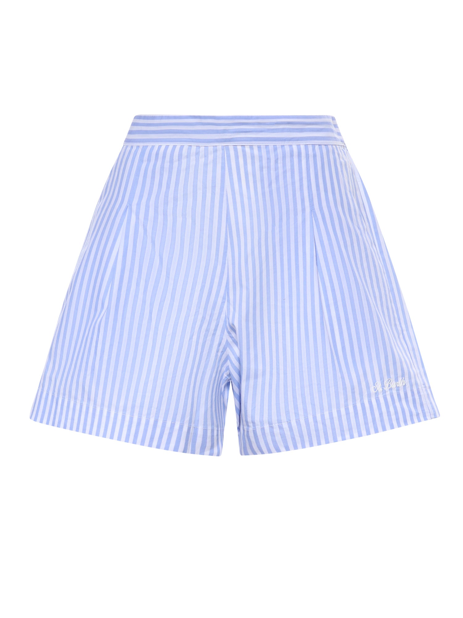 Short in cotone a righe AMN0001 01405L MC2 SAINT BARTH 