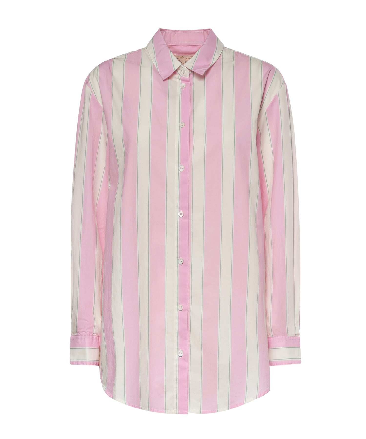 Camicia in cotone a righe con ricamo BRIG001 00897L MC2 SAINT BARTH 