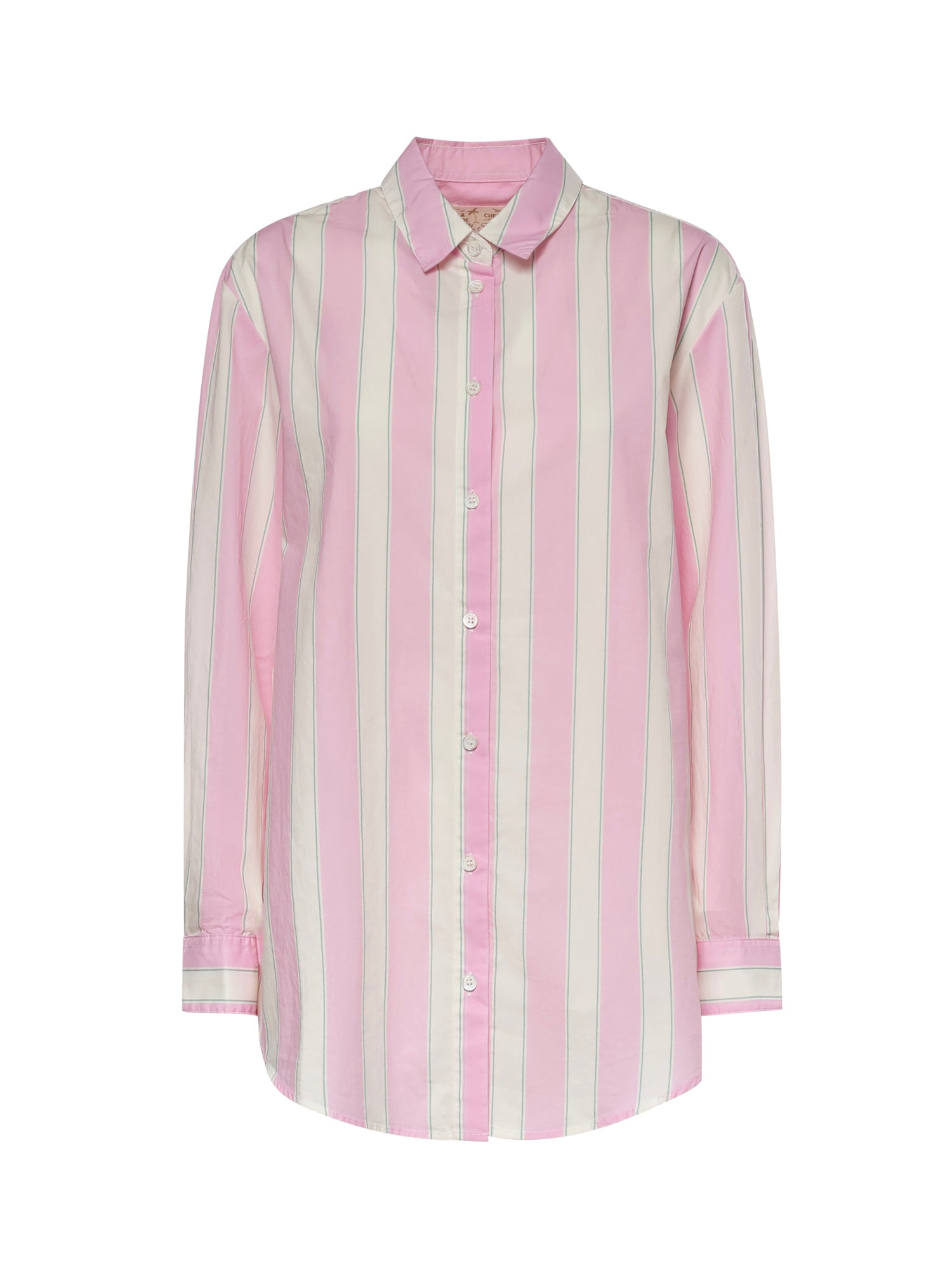 Camicia in cotone a righe con ricamo BRIG001 00897L MC2 SAINT BARTH 