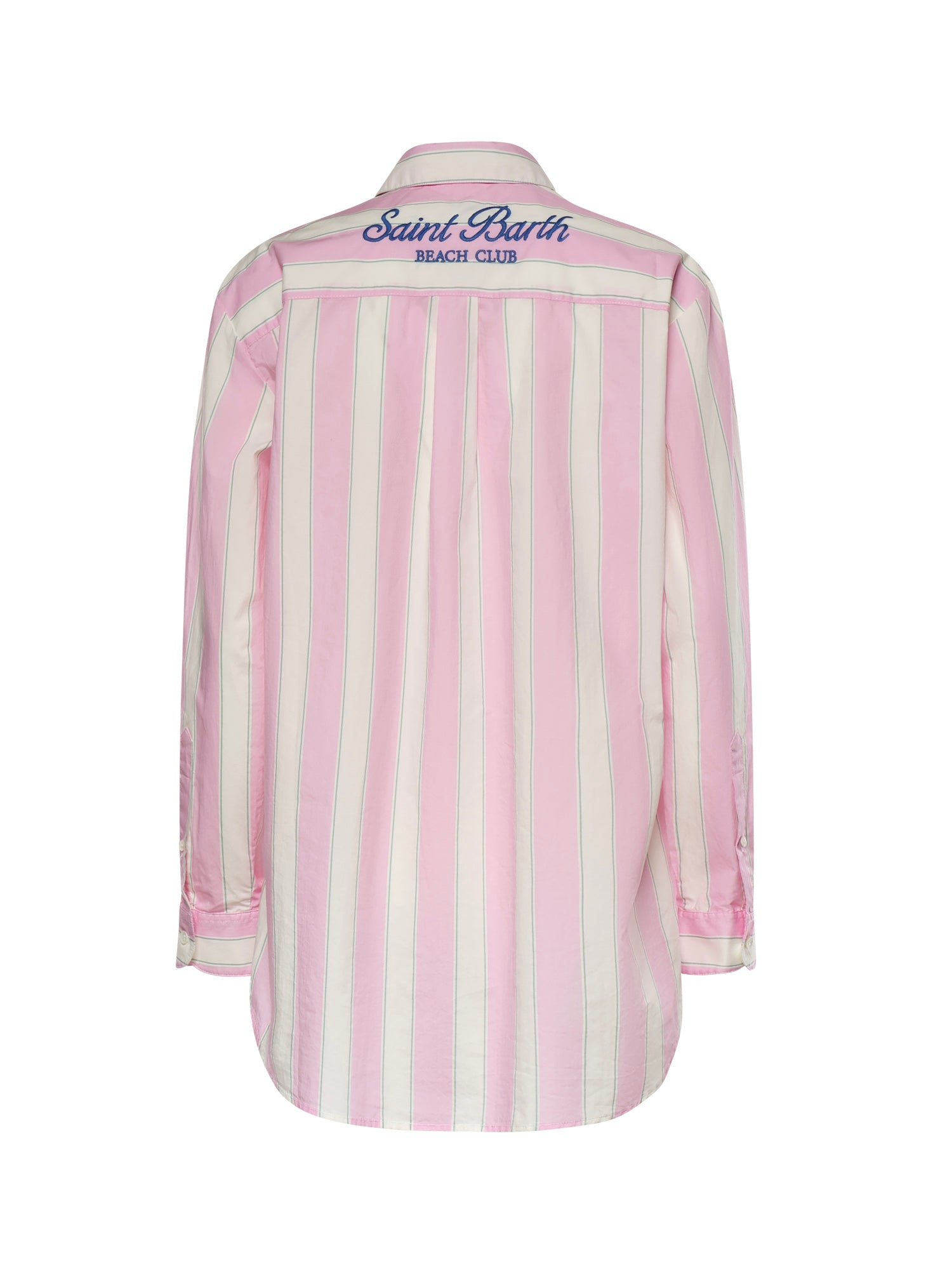 Camicia in cotone a righe con ricamo BRIG001 00897L MC2 SAINT BARTH 