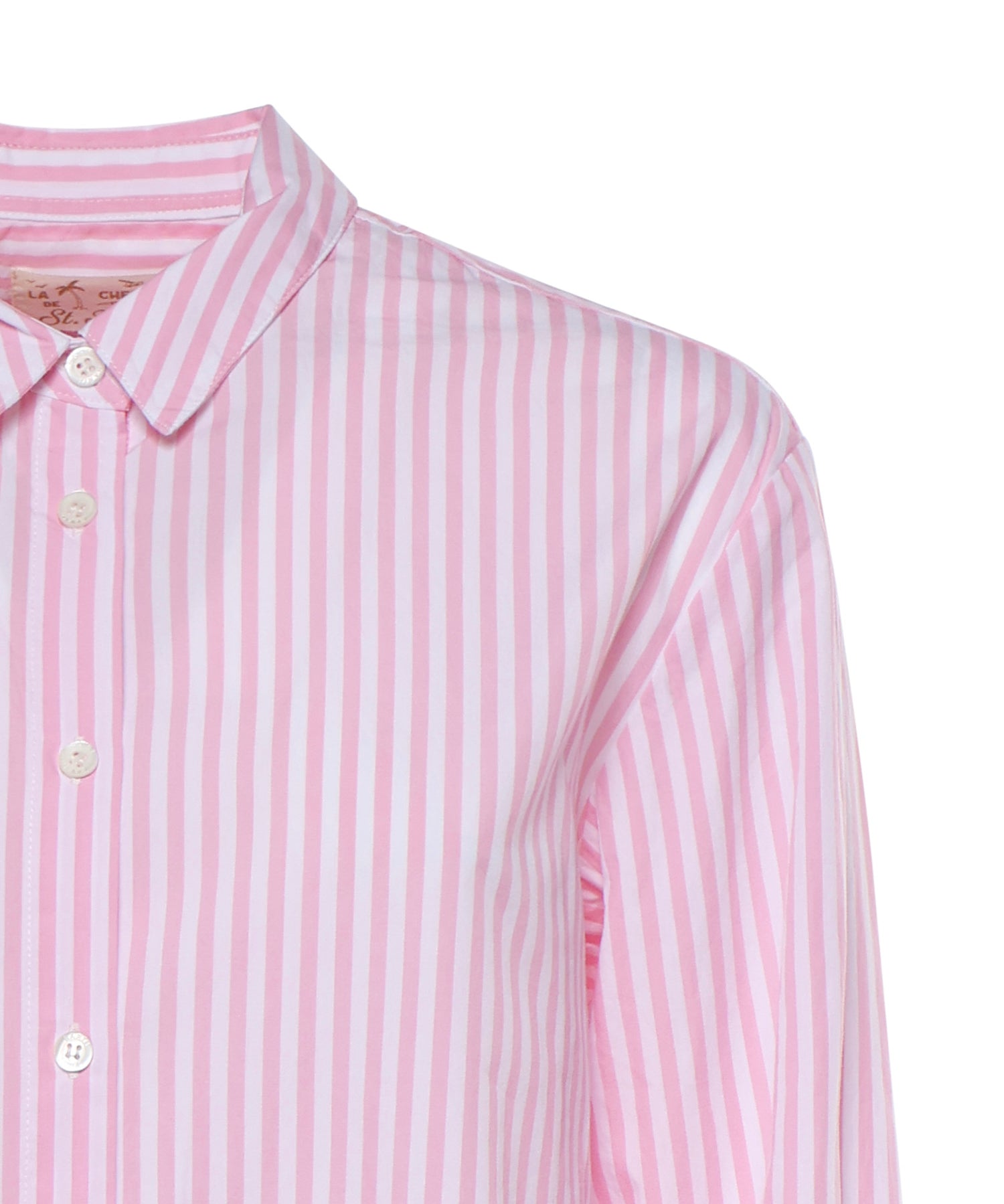 Camicia in cotone a righe con ricamo BRIG001 01365L MC2 SAINT BARTH 