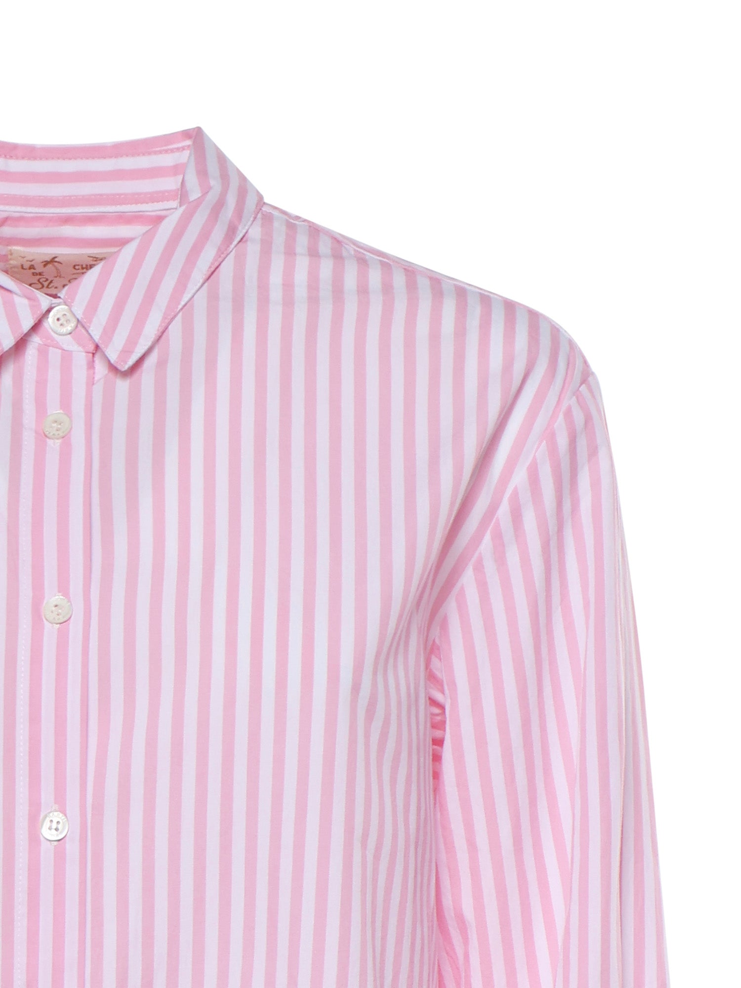 Camicia in cotone a righe con ricamo BRIG001 01365L MC2 SAINT BARTH 