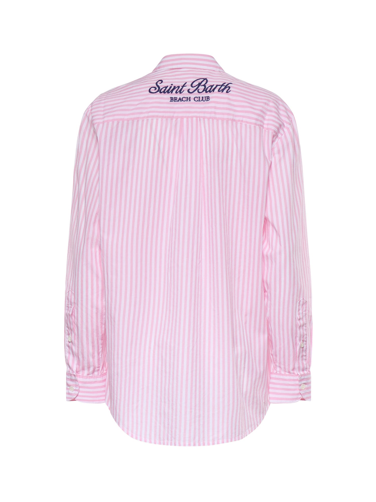 Camicia in cotone a righe con ricamo BRIG001 01365L MC2 SAINT BARTH 