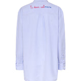 Camicia in cotone a righe con ricamo BRIG001 01374L MC2 SAINT BARTH 