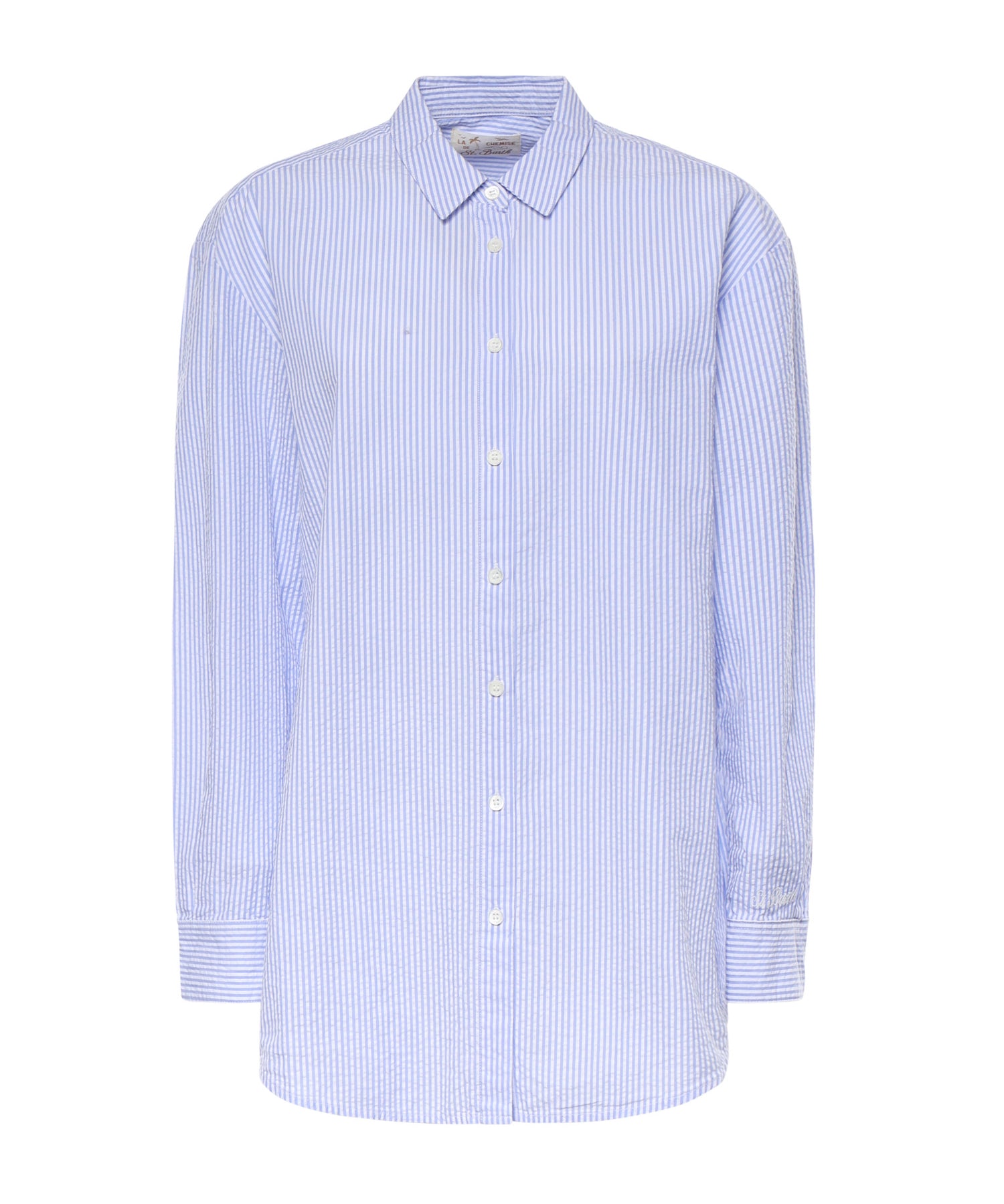 Camicia in cotone a righe con ricamo BRIG001 01374L MC2 SAINT BARTH 