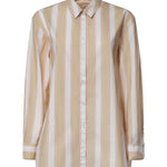 Camicia in cotone a righe con ricamo BRIG001 01417L MC2 SAINT BARTH 