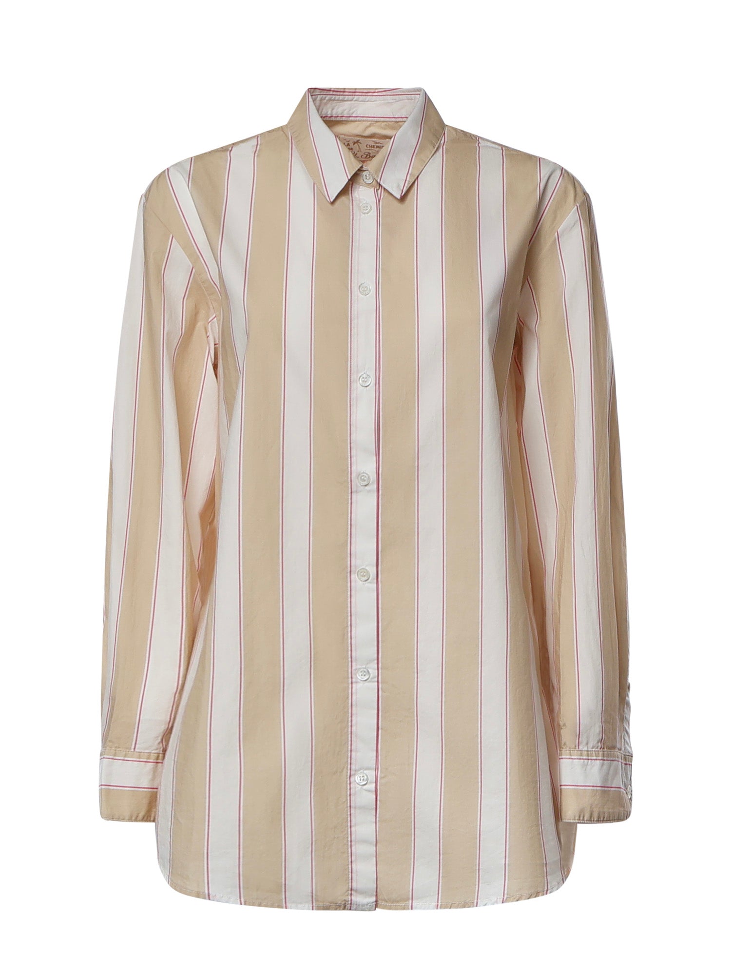 Camicia in cotone a righe con ricamo BRIG001 01417L MC2 SAINT BARTH 