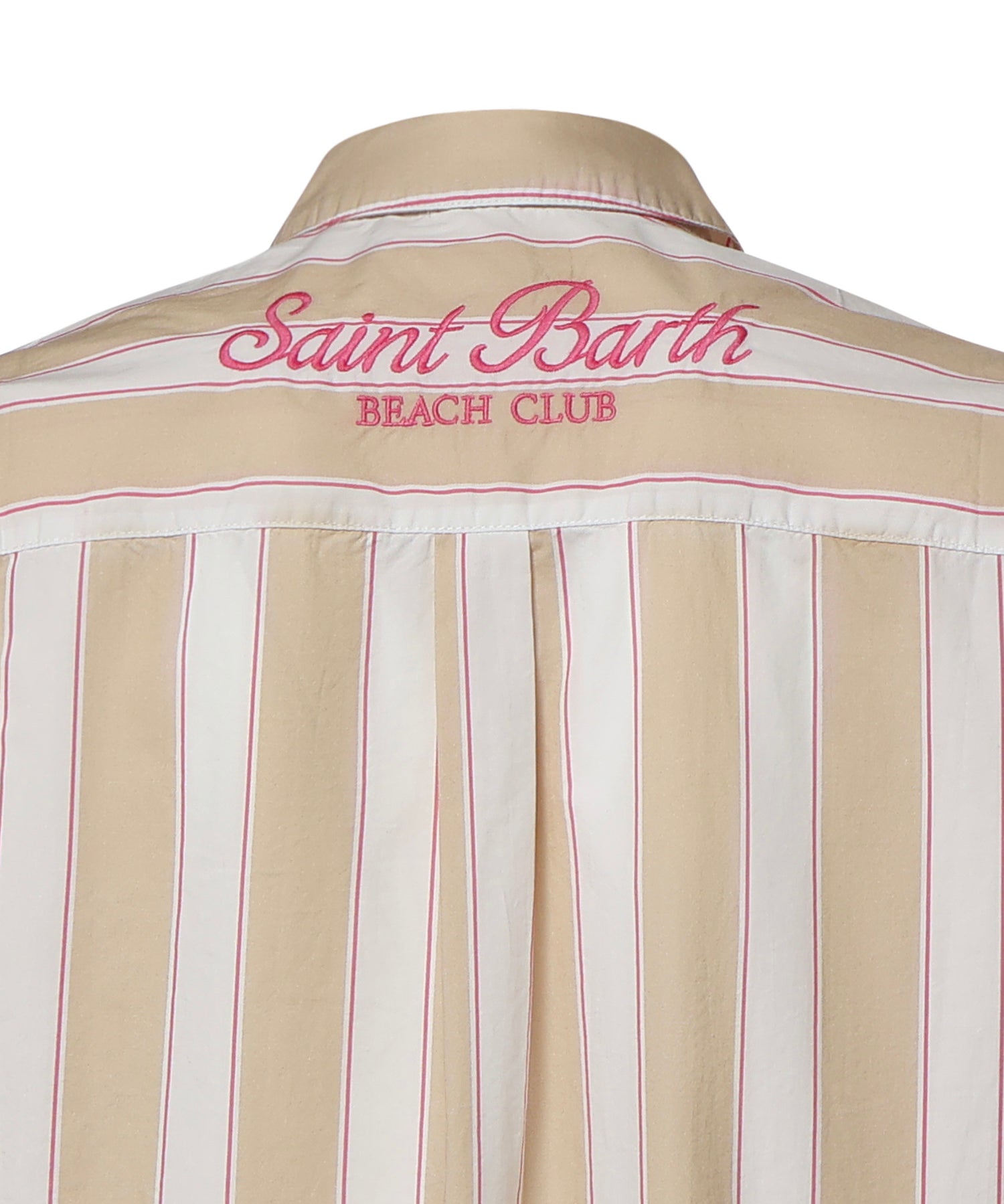 Camicia in cotone a righe con ricamo BRIG001 01417L MC2 SAINT BARTH 