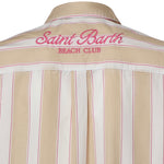 Camicia in cotone a righe con ricamo BRIG001 01417L MC2 SAINT BARTH 