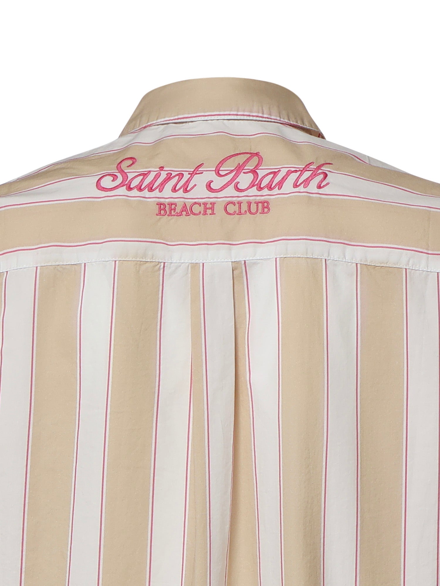 Camicia in cotone a righe con ricamo BRIG001 01417L MC2 SAINT BARTH 