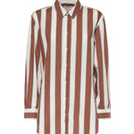 Camicia in cotone a righe con ricamo BRIG001 01418L MC2 SAINT BARTH 