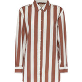 Camicia in cotone a righe con ricamo BRIG001 01418L MC2 SAINT BARTH 