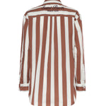 Camicia in cotone a righe con ricamo BRIG001 01418L MC2 SAINT BARTH 