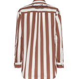 Camicia in cotone a righe con ricamo BRIG001 01418L MC2 SAINT BARTH 