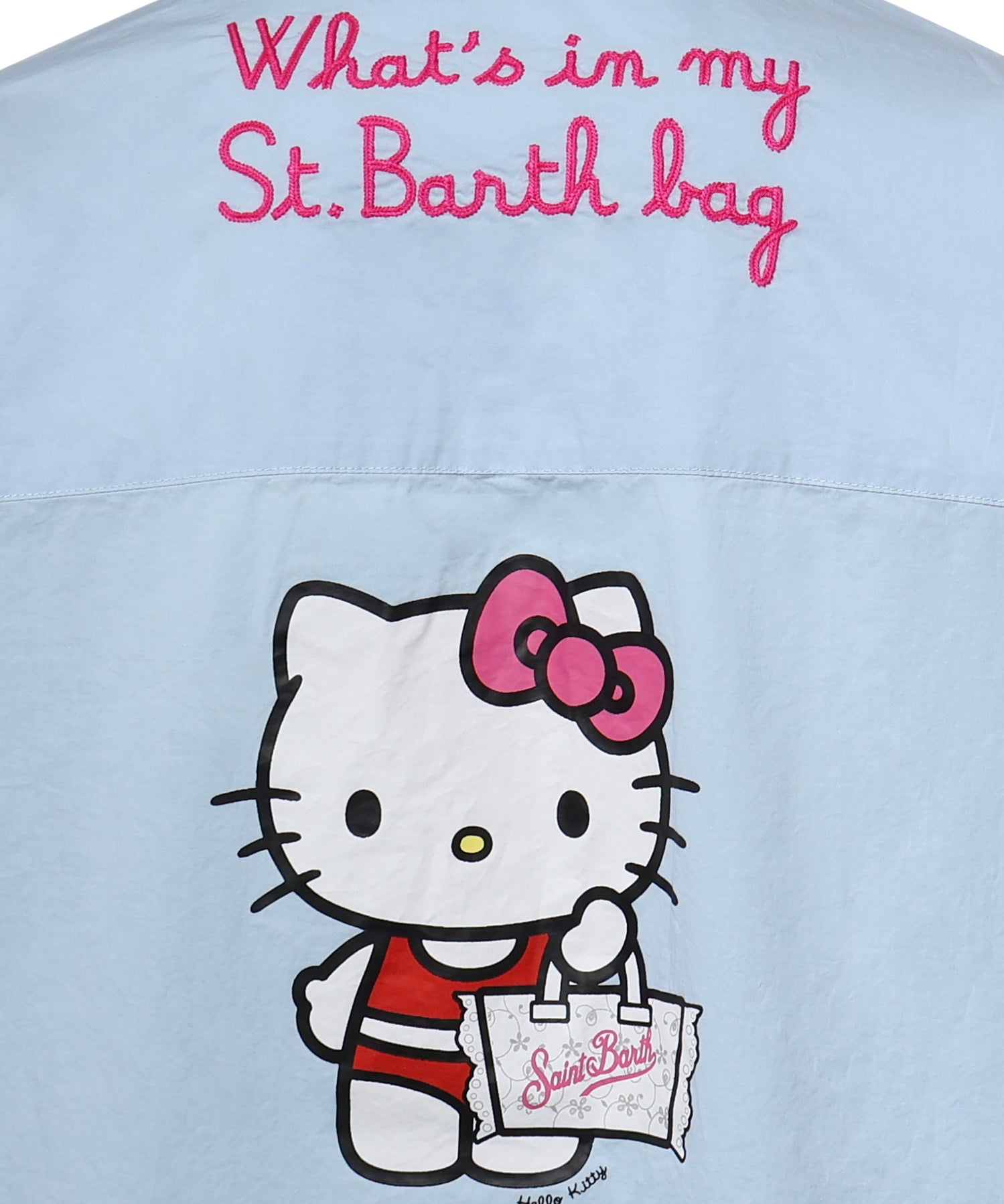 Camicia Brigitte con stampa Hello Kitty in popeline BRIG005 01924L MC2 SAINT BARTH 