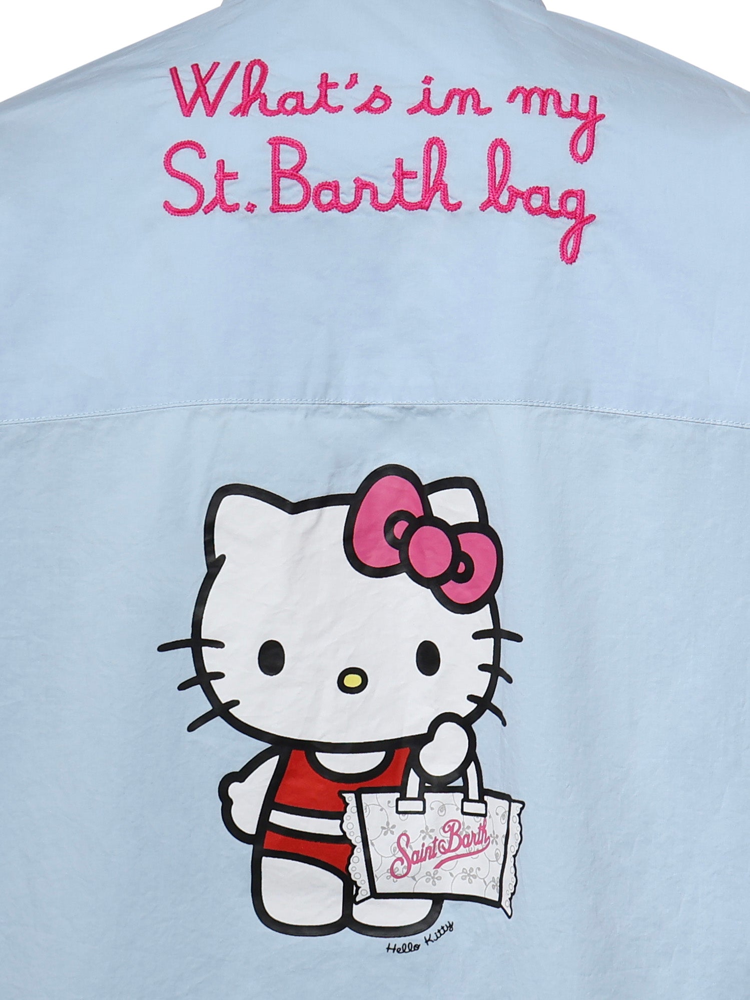 Camicia Brigitte con stampa Hello Kitty in popeline BRIG005 01924L MC2 SAINT BARTH 