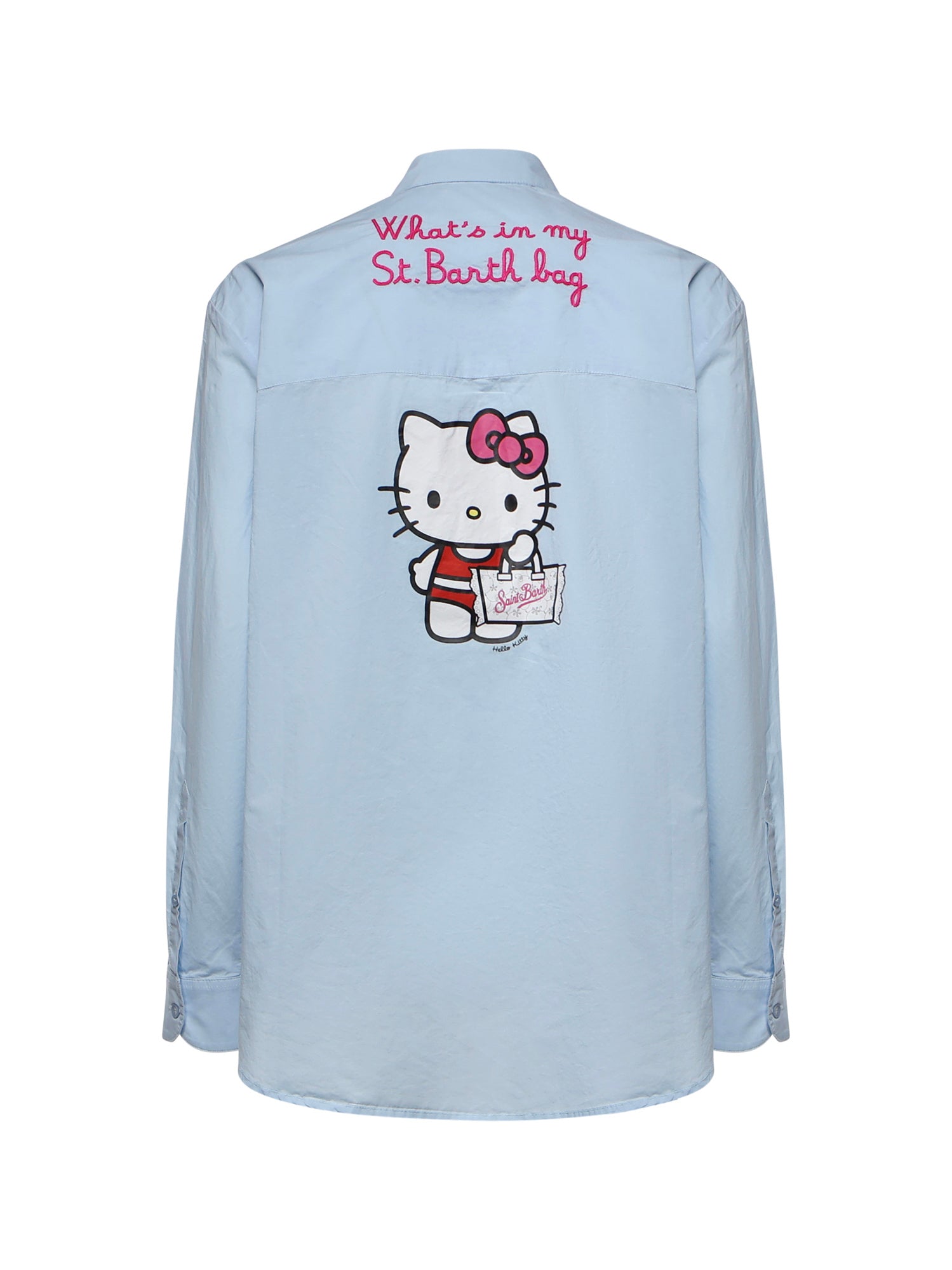 Camicia Brigitte con stampa Hello Kitty in popeline BRIG005 01924L MC2 SAINT BARTH 