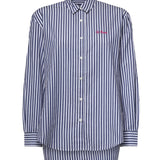 Camicia Brigitte a righe con stampa Labubu in popeline BRIG005 01929L MC2 SAINT BARTH 
