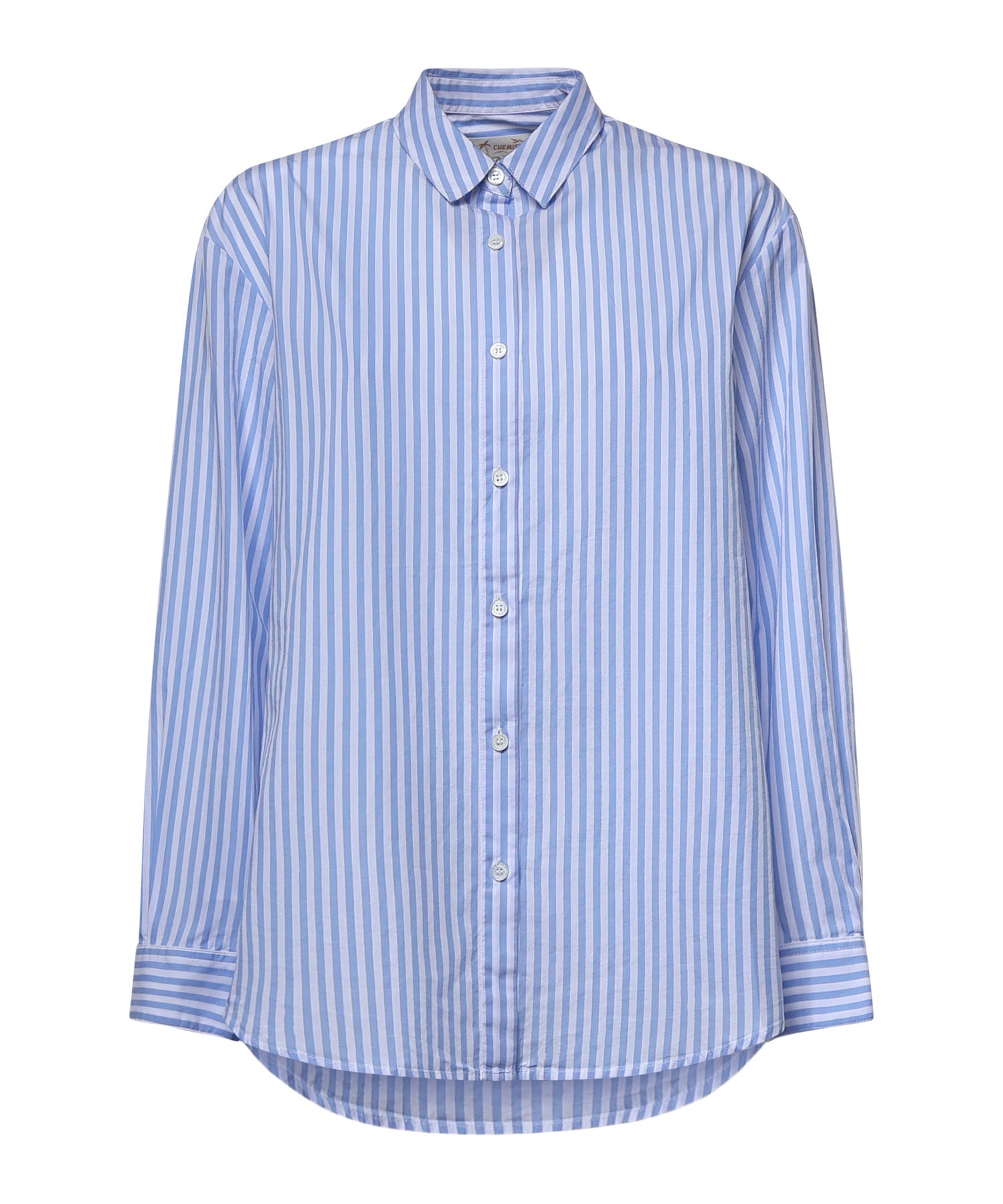 Camicia Brigitte a righe con stampa Snoopy in popeline BRIG005 01934L MC2 SAINT BARTH 