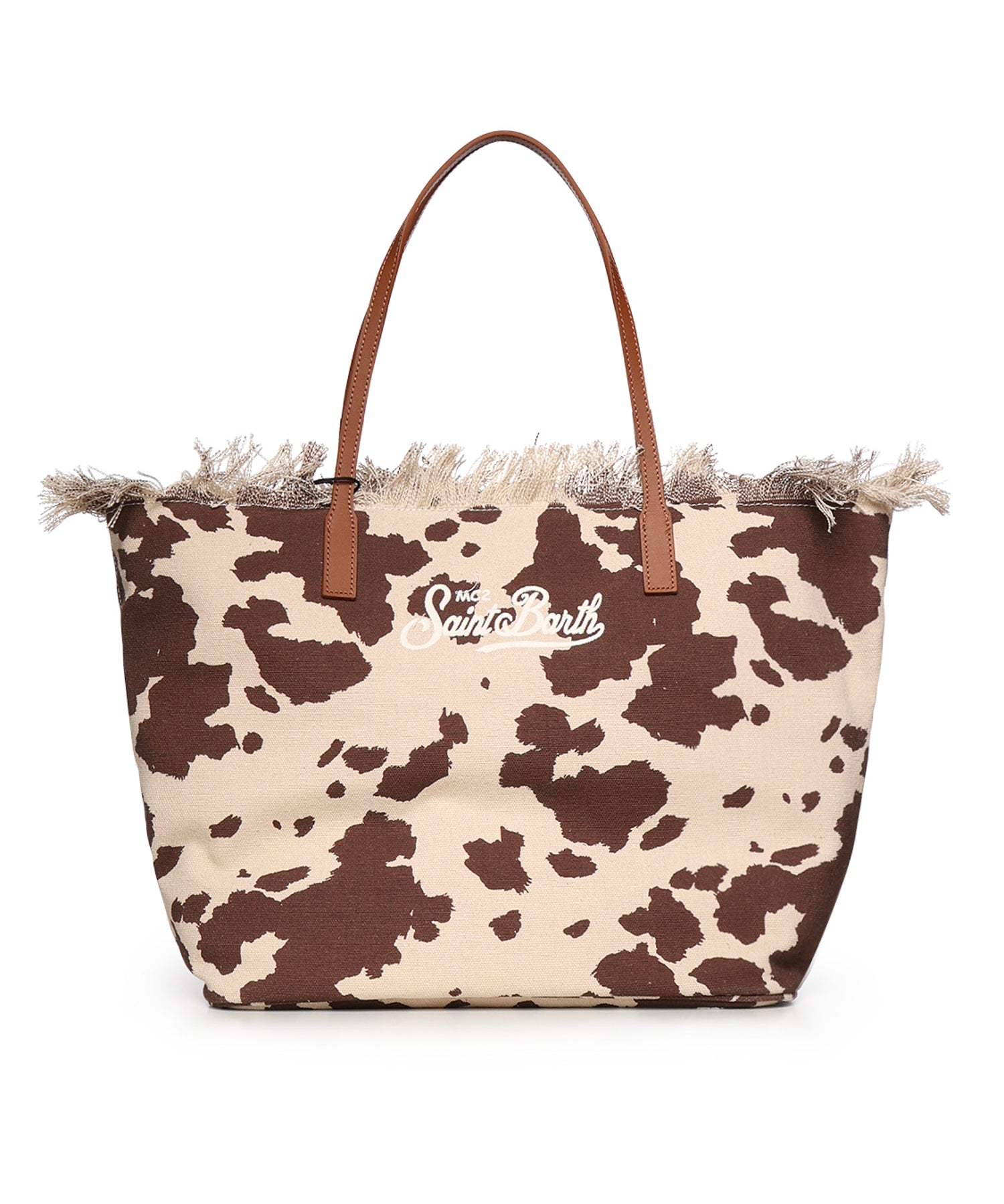 Borsa City in canvas con stampa CBF0001 01750L MC2 SAINT BARTH 