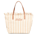 Borsa City in canvas a righe CBF0001 01763L MC2 SAINT BARTH 